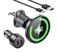 YOSH for MagSafe Car Charger Mount Air Vent, Wireless Magnetic Fast Charging for iPhone Charger Mount, Magnet Phone Holder Cradle with 36W Car Adapter for iPhone 16/15/14/13/12 Series