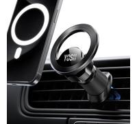 YOSH for MagSafe Car Mount, Air Vent Magnetic Phone Holder with 20 x N55 Magnets & 60g Ultra-Light Design, Stable [Double Metal Hook] Holder for iPhone 17/16/15/14/13/12 Series. Fits MagSafe Case