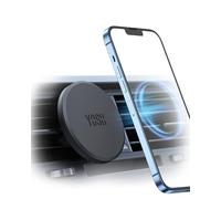 YOSH for MagSafe Car Mount, Magnetic Phone Holder for Car Vent, [1s Installation & Full Rubber Protection], N55 Magnets for iPhone 17/16/15/14/13/12, Fits MagSafe Cases, No Metal Plate Needed