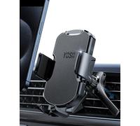 YOSH for Round Air Vent Car Phone Holder, Mini Cooper Phone Holder, Audi A1 Phone Holder, Big Phone Friendly, Super Stable Phone Holder for Car Air Vent