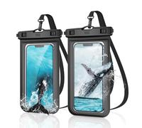 YOSH IPX8 Waterproof Phone Pouch 2-Pack, Underwater Phone Case, Waterproof Case with Lanyard, Dry Bag for iPhone 17 16 15 Pro Max Samsung S26 S25 S24 S23 Ultra Xiaomi 17 15 up to 7.0 inches- Black
