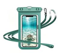 YOSH IPX8 Waterproof Phone Pouch, Water Proof Phone Case for Swimming Underwater Case for Travel Beach Trip Kayaking for iPhone 17 16 15 14 Pro Max Samsung S26 S25 S24 Ultra Xiaomi up to 7.0" Green