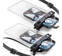 YOSH Large Waterproof Phone Pouch for iPhone 17 16 15 14 Pro Max Plus Samsung S26 S25 S24 Ultra up to 8.5 inch, 2-Pack IPX8 Waterproof Phone Case for Swimming, Dry Bag for Beach Kayak Accessories