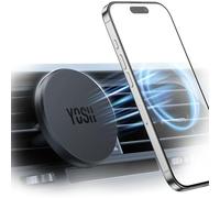 YOSH Mag-Safe Car Mount, Magnetic Phone Holder for Car Vent, [1s Installation & Full Rubber Protection], Strong N52 Magnets for iPhone 16/15/14/13/12 & Mag-Safe Cases, No Metal Plate Needed