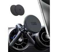 YOSH Magnetic Phone Car Mount, Round Vent Car Phone Holder for Mercedes Benz A/B/C Class Mini Cooper 2020-2023 & Countryman, iPhone Holder for Samsung Pixel Not for MagSafe