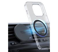 YOSH Magnetic Phone Holder Air Vent with MagSafe-Supportable Plate, No Interfere with Wireless-Charging, for MagSafe Car Mount, Car Phone Holder Cradle for iPhone 17/16/15/14/13/12 Samsung