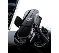 YOSH Mini Cooper Phone Holder for Round Air Vent, Fits Mini Cooper 2013-2024, Audi A1/A3, Stable Triangle Support Mercedes Phone Holder, Big Phone Friendly for iPhone Samsung All 4.0''- 7.0'' Phones