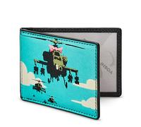 Yoshi Banksy Oyster Card Holder, Travel Pass Holder, Leather, Double Sided Card Holder, ID Card Holder. Leather Travel Pass Holder for Men and Women. Credit Card Holder (Apache)