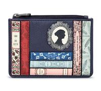 Yoshi Jane Austen Bookworm Zip Top Ladies Purse, RFID Slim Womens Wallet, Genuine Leather