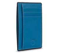 Yoshi Mens Wallet, Slim RFID Blocking Minimalist Credit Card Holder with ID Window, Holds Credit Cards and Bank Notes, Womens Card Holder (Petrol Blue)