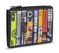 Yoshi Sci-Fi Bookworm Zip Top Ladies Purse, RFID Protection, Purse Wallet, Black, Genuine Leather