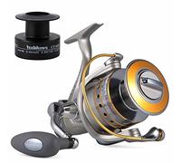 Yoshikawa Carp Fishing Reel Baitfeeder Spinning Reel Coarse 10+1 Ball Bearings 5.5:1 Aluminum Spool Anti-Corrosion 3000-6000 Max 36LB Carbon Fiber Drag Pike Catfish 4000