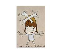 Yoshitomo Nara I Don't Want to Grow Up Decorative Painting Canvas Wall Art Living Room Poster Bedroom Painting Wall Art Picture Print Modern Family Room Decor 16 x 24 Inches (40 x 60 cm)
