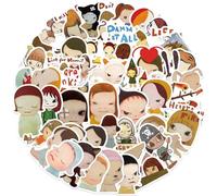 Yoshitomo Nara Sticker Cute Nara Graffiti Decal Yoshitomo Figure Sticker for Tablet Cup Skateboard Bicycle Helmet Decoration 50 Pieces