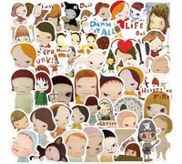 Yoshitomo Nara Sticker Cute Nara Graffiti Decal Yoshitomo Figure Stickers for Tablet Cup Skateboard Bike Helmet Decoration 50pcs