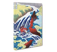 Yoshitsune Falls by Katsushika Hokusai Canvas Print for Living Room Bedroom Home Office Décor, Wall Art Picture Ready to Hang, 30 x 20 Inch (76 x 50 cm)
