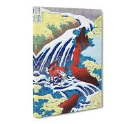 Yoshitsune Falls By Katsushika Hokusai Canvas Print | Gallery Wrapped 30mm Frame Wall Art | 24x16 inches | Ready to Hang | Asian Picture | Living Room Bedroom Lounge Office