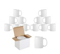 Yoshome Yesuitme Sublimation Mugs 11oz Sublimation Blank White Mugs Large Handle Coffee Mugs with Gift Box (12)