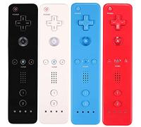 Yosikr Wireless Remote Controller for Nintendo Wii Wii U - 4 Packs White+Black+Blue+Red