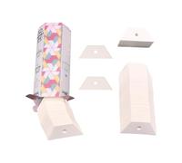 Yosine 300pcs 1 Inch Trapezoid Paper Piecing Templates for Quilting DIY Patchwork Sewing Crafts