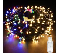YOSION 100 LED Fairy String Lights, Christmas Lights with Timer by USB Powered Warm to Multi-Color Color Changing for Indoor/Outdoor, Halloween, Home, Xmas Tree