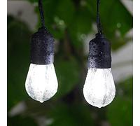 YOSION 62FT LED Outdoor String Lights Cool White, 20 x Hanging Sockets with Shatterproof Light Bulbs for Backyard Garden Patio Pergola Gazebo Bistro Christmas Tree Party