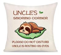 Yoskiasd Uncle Cushion Cover Gifts from Niece Nephew Uncle Birthday Present (uncle)