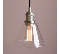 Yosoan Lighting Industrial Vintage Pendant Light Fittings, Loft Bar Edison Hanging Ceiling Lights Decorative Lighting for for Kitchen Island Living Room Bedroom Dining Room (Brushed)