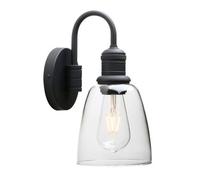 Yosoan Lighting Modern Vintage Industrial Bell Sconce Wall Light Fitting With 5.6 Clear Glass Lampshade, For Office Home Kitchen