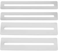 YOSOANPO 4pcs Stainless Steel Guitar Fingerboard Guards, Luthier Maintenance Kit, String Polishing Tool, Scratch Resistant Fretboard Protectors for Repairing and Polishing Frets