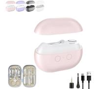 Yosody Fanyil Pubyfun Glosrity Sherum Easyclip Smart Nail Clipper, 3-in-1 Electric Nail Trimmer Polisher with LED Light, Rechargeable Automatic Nail Cutter for Seniors Kids Adults(Pink)
