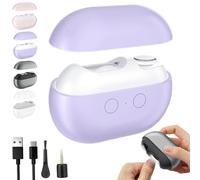 Yosody Fanyil Pubyfun Glosrity Sherum Easyclip Smart Nail Clipper, Vueeze 3-in-1 Automatic Nail Trimmer Polisher with LED Light, Multi-Functional Electric Easy Clip for Seniors Accessories(Purple)