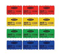 Yosogo Pack of 12 Mini Sized Dry-Erase Whiteboard Eraser - Perfect Small Whiteboard Erasers for Classroom, Home and Office