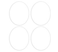 Yosoo 16 Inches R16 Wheel Rim Protector Set, 4 Pcs Aluminum Alloy Wheel Rim Ring Set for Flat Edge Wheel Rims, Back Adhesive Installation (White)