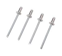 Yosoo 4PCS Aluminum Rosette Rivets Long Lasting Rose Rivets Set for AMC VIN Door TAG with High-Strength Aluminum Professional Upgrade Easy Installation (Silver)