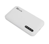 Yosoo 5G WiFi Mobile Hotspot Portable 5G Travel Router with 2.77Gbps Download 16 Devices WiFi 6 6100mAh Battery for International Travel, ABS White, Fast Speeds Global Coverage