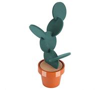 Yosoo 6Pcs/Set Cup Coasters,Cactus Round Mat, Non slip Novelty Potted Cup Mat Pad and Heat Insulation Coasters for Table Desktop Decoration