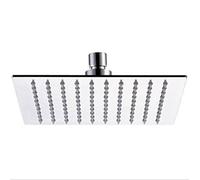 Yosoo 8 Inch Square Stainless Steel Rain Shower Head, Polished, Ultra Thin, 1 Setting, 1 x Rain Shower Head