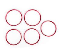 Yosoo Air Vent Trim, Aluminum Alloy Car Air Vent Outlet Trim AC Ring Cover Fits for CLA GLA Class 13-18, Red, Double-side Tape, Fine Workmanship, Easy Installation, Premium Quality, 12