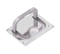 Yosoo Boat Ring, 316 Stainless Steel Flush Lift Handle with Polished Finish, for Marine Applications (96 * 69mm)