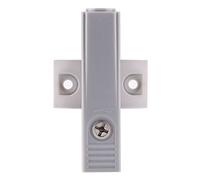 Yosoo Cafopgrill 2 pieces cupboard door suction door pull step single touch catch stop with screws self-aligning kitchen cabinet magnet push to open system, grey