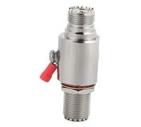 Yosoo Coaxial UHF Arrester, Metal Surge Protector, High Performance Protection, Easy Installation, Ground Screw Connection for CB Radio and Ham Radio Equipment