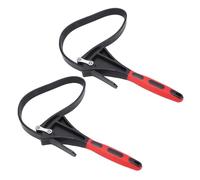 Yosoo Health Gear 2 Pack Strap Wrench Set, 6 Inch Rubber Strap Wrench for Jar Lids, Shower Heads, Pipes, with Non Slip Handles, for Home, Garage, Repairs