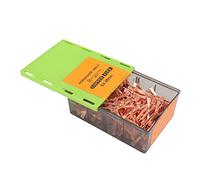Yosoo Health Gear 250Pcs Horseshoe Nails Copper Plated Hoof Nails with Plastic Box High Tensile Strength Accurate Pinning Easy Bending for Horse Shoeing Livestock Farms (E4)