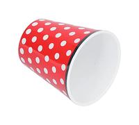 Yosoo Health Gear 260ml Water Cup Melamine Imitation Porcelain Coffee Cup Smooth Easy Clean Drop Resistant Anti Scald Drinking Mug for Restaurant School Tea Milk Water Use (Red with Dot)