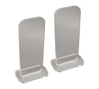 Yosoo Health Gear 2Pcs Acrylic Vertical Boxing Glove Display Stand And Holder For Showcasing Boxing Gloves In A Vertical Orientation. Ideal For Both Boxing And Baseball Gloves (Transparent)