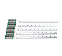 Yosoo Health Gear 3D Printer Linear Rail Guide, Stainless Steel Linear Guide MGN7 150mm with Slider, Compact Size, Smooth Travel, Easy Installation for V0 Tool Accessory