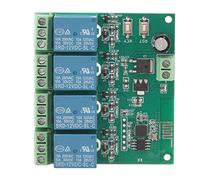 Yosoo Health Gear 4 Channel Relay Module, PCB WiFi Relay Board with 2 Working Modes, Smartconfig Setup, 100m Transmission, Power Off Memory for Electronic Equipment Remote Control (DC12V)