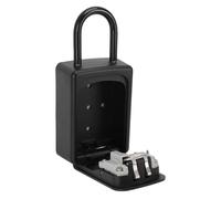 Yosoo Health Gear 4 Digit Password Lock Box Key Lock Box 4 Digit Combination Lock Box Heavy Duty Aluminum Alloy Wall Mount or Hanging with Ample Storage Space for Home Apartment Office Garage