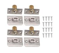 Yosoo Health Gear 4PCS Door Ball Catch Kit, Adjustable Solid Brass Spring Latch with Strike Plate and Screws for Cabinet Pantry Doors